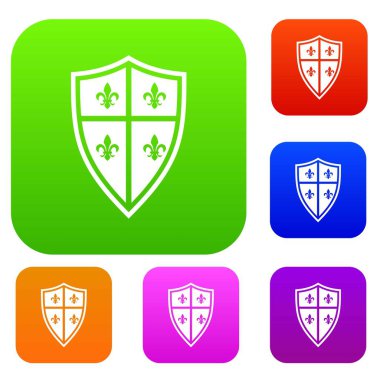 Kraliyet kalkan koleksiyonu ayarla