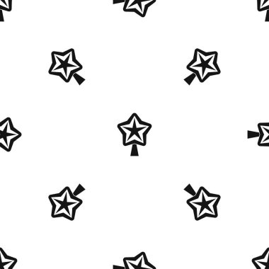 Sunni Noel ağacı desen sorunsuz siyah yıldız