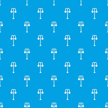 Sokak lambası desen kesintisiz mavi
