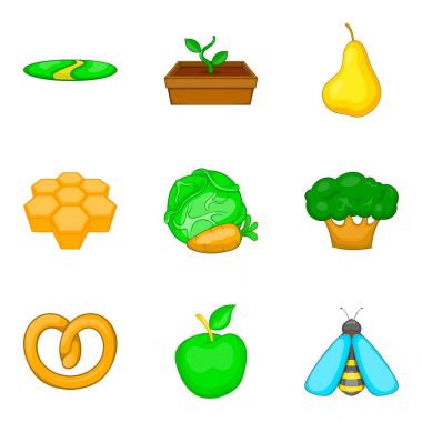 Tatlım Icons set, karikatür tarzı