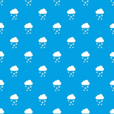 Kesintisiz mavi bulut ve dolu desen