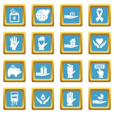 Sadaka simgeler gök mavisi