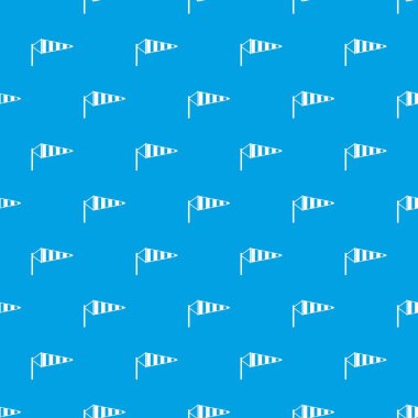 Rüzgâr tulumu desen kesintisiz mavi