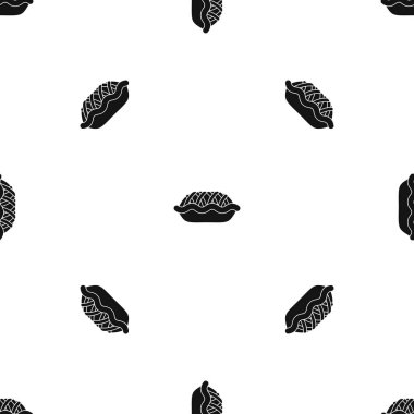 Pasta desen sorunsuz siyah