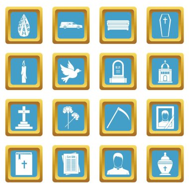 Cenaze simgeler gök mavisi