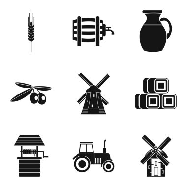 De Icons set, basit tarzı