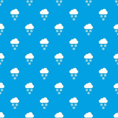 Bulut ve kar taneleri sorunsuz mavi model