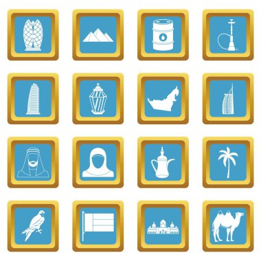 BAE seyahat simgeler gök mavisi