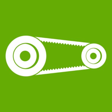 Mekanik kemer simgesi yeşil