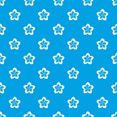 Frangipani çiçek deseni kesintisiz mavi