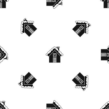 Küçük karlı yazlık desen sorunsuz siyah