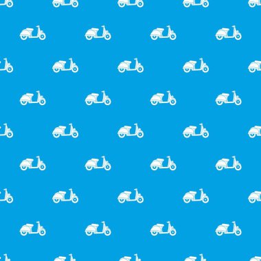 Motosiklet desen kesintisiz mavi