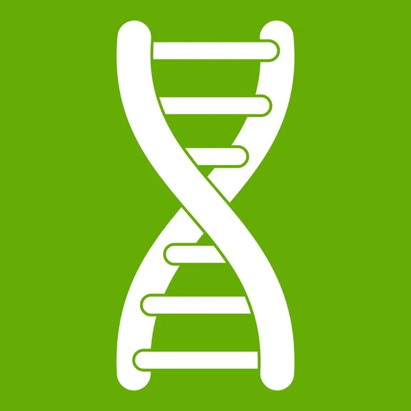 Icône brin ADN vert — Image vectorielle