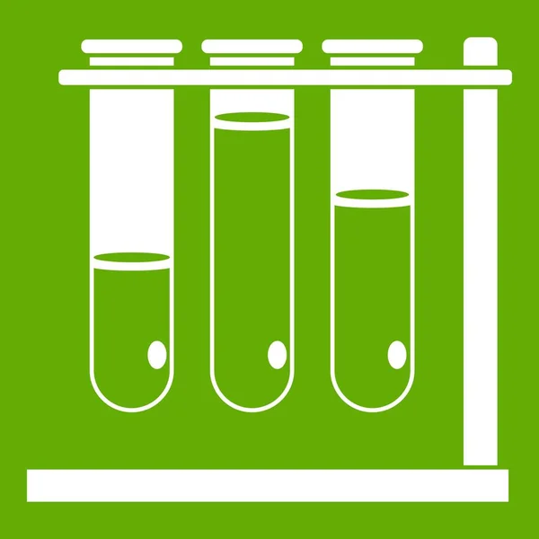 Três copos ícone verde — Vetor de Stock