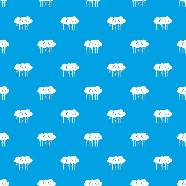 Çok ağaçlar desen kesintisiz mavi