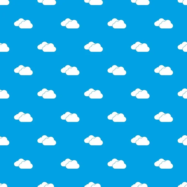 雲柄シームレスな青 — ストックベクタ