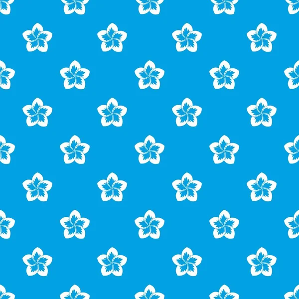 Frangipani çiçek deseni kesintisiz mavi
