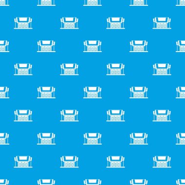 Tayland tapınak desen kesintisiz mavi