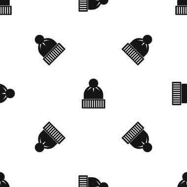 Örme şapka model sorunsuz siyah