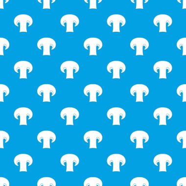 Champignon mantar deseni kesintisiz mavi