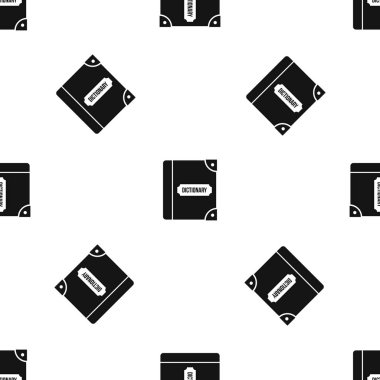 İngilizce sözlük desen sorunsuz siyah