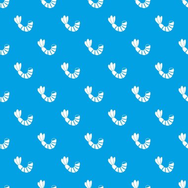 Karides desen kesintisiz mavi