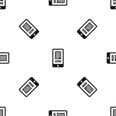 Uygulama bir smartphone cep telefonu ile çevirmek desen sorunsuz siyah