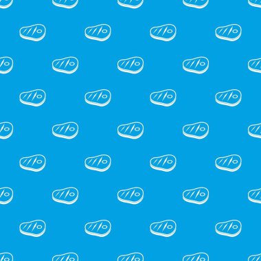 Eti biftek desen kesintisiz mavi