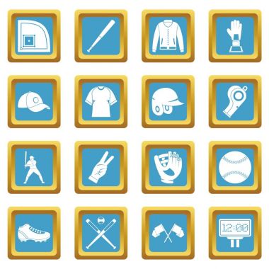 Beyzbol simgeler gök mavisi