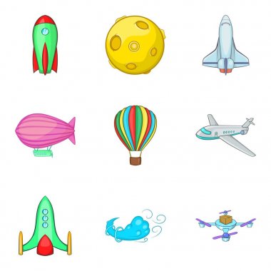 Quadrupter Icons set, karikatür tarzı