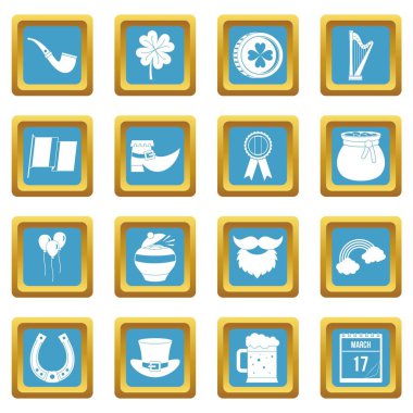 Aziz Patrick simgeler gök mavisi