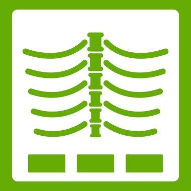 X ray fotoğraf simge yeşil