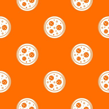 Sosis ve zeytin deseni sorunsuz ile lezzetli pizza