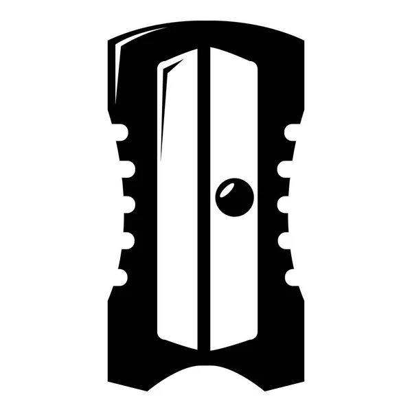 Sharpener icon, simple black style — Stock Vector