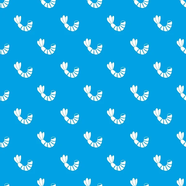 Karides desen kesintisiz mavi