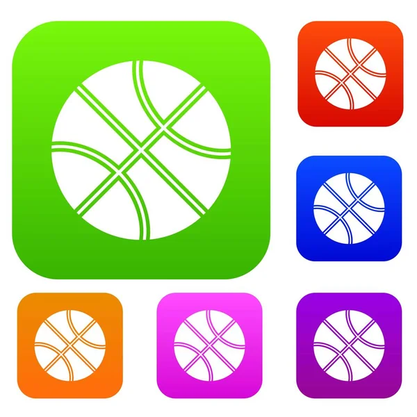 Sammlung von Basketballsets — Stockvektor
