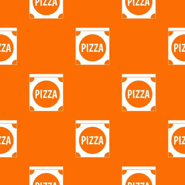 Modèle de couverture de boîte à pizza sans couture — Image vectorielle