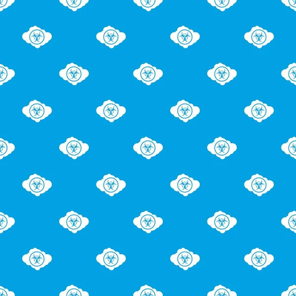 Biyolojik tehlike sembolü desen kesintisiz mavi bulut