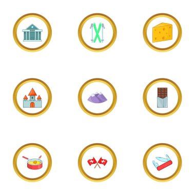 Bern Icons set, karikatür tarzı