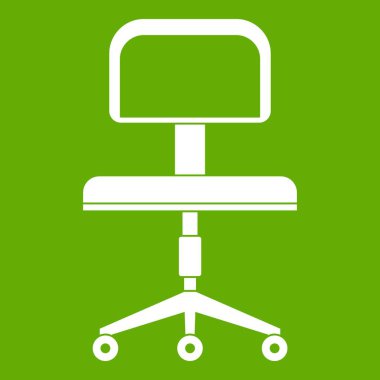 Bir sandalye çek tekerlek simgesi yeşil ile Office