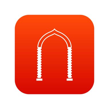 Kemer simgesi dijital kırmızı