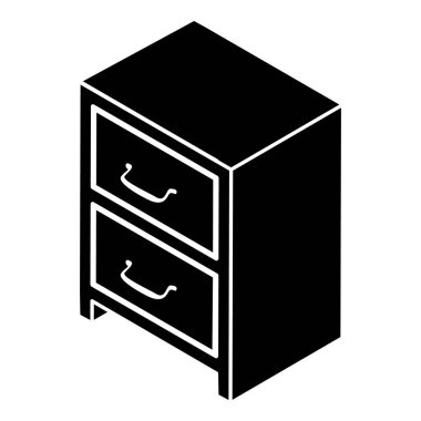 Office Çekmeceli simgesini, basit tarzı