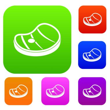 Biftek et renk koleksiyonu ayarla