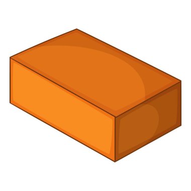 Kırmızı tuğla simgesi, karikatür tarzı