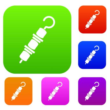 Şiş kebap renk koleksiyonu ayarla