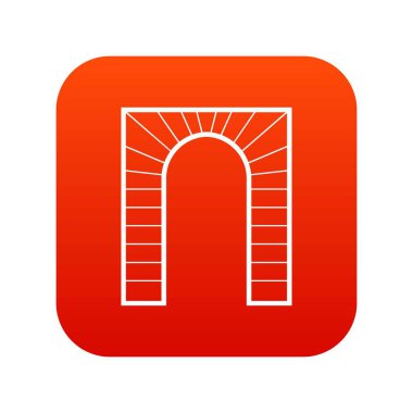 Kemer simgesi dijital kırmızı