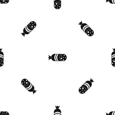 Salam sosis desen sorunsuz siyah