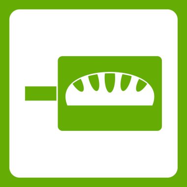 Ekmek pişirme simge yeşil