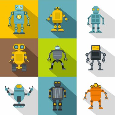 Android simge seti, düz stil