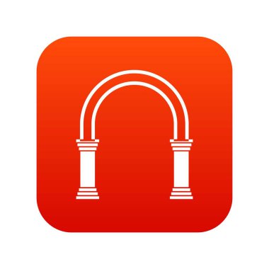 Kemer simgesi dijital kırmızı